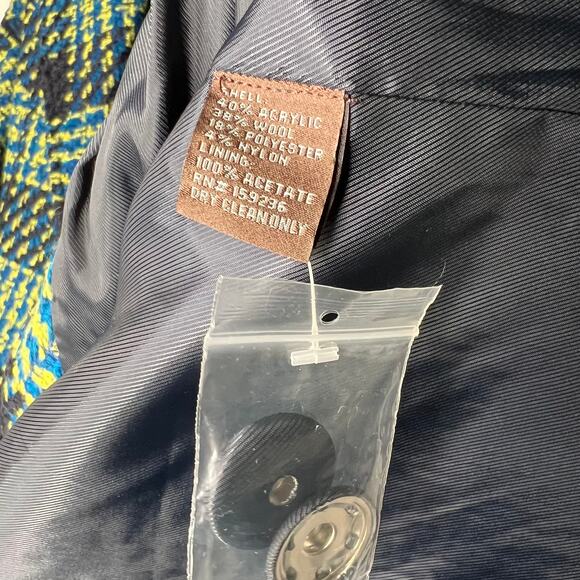 J. McLaughlin Plaid Tweed Fien Coat Size Small - Picture 8 of 9